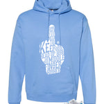 Air Jordan 11 Low University Blue Matching T-Shirt, Sweatshirts & Hoodies Carolina Blue T-Shirt (Middle Finger)| illcurrency