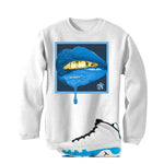 Air Jordan 9 “Powder Blue” | illcurrency White T-Shirt (LIPSTICK)