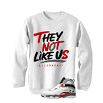 Air Jordan 8 Bugs Bunny Matching T-Shirt, Sweatshirts & Hoodies White T-Shirt (They not like us)| illcurrency
