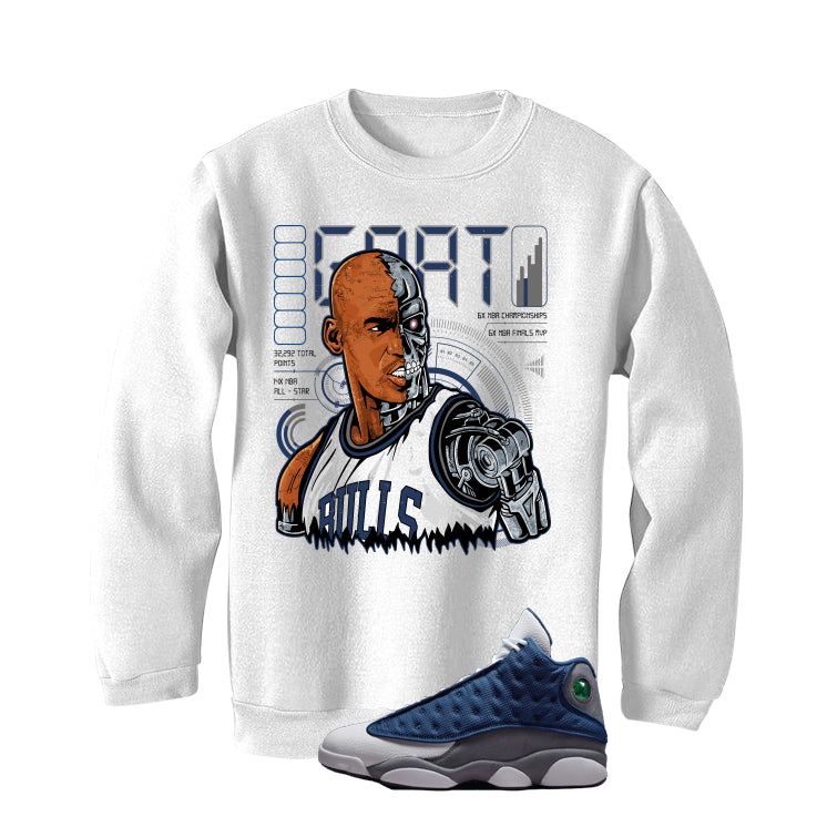 Air Jordan 13 Flint White T-Shirt (Jordan Robot)| illcurrency
