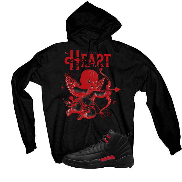Air Jordan 12 Bloodline Matching T-Shirt, Sweatshirts, & Hoodies Black T-Shirt (Heart Stealer)| illcurrency