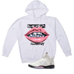 Air Jordan 5 OG 35th Anniversary Matching T-Shirt, Sweatshirts & Hoodies White T-Shirt (Diamond Lips)| illcurrency