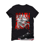 Air Jordan 4 Bred Matching T-Shirt Black T-Shirt (Death from Above)| illcurrency