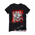 Air Jordan 4 Bred Matching T-Shirt Black T-Shirt (Death from Above)| illcurrency
