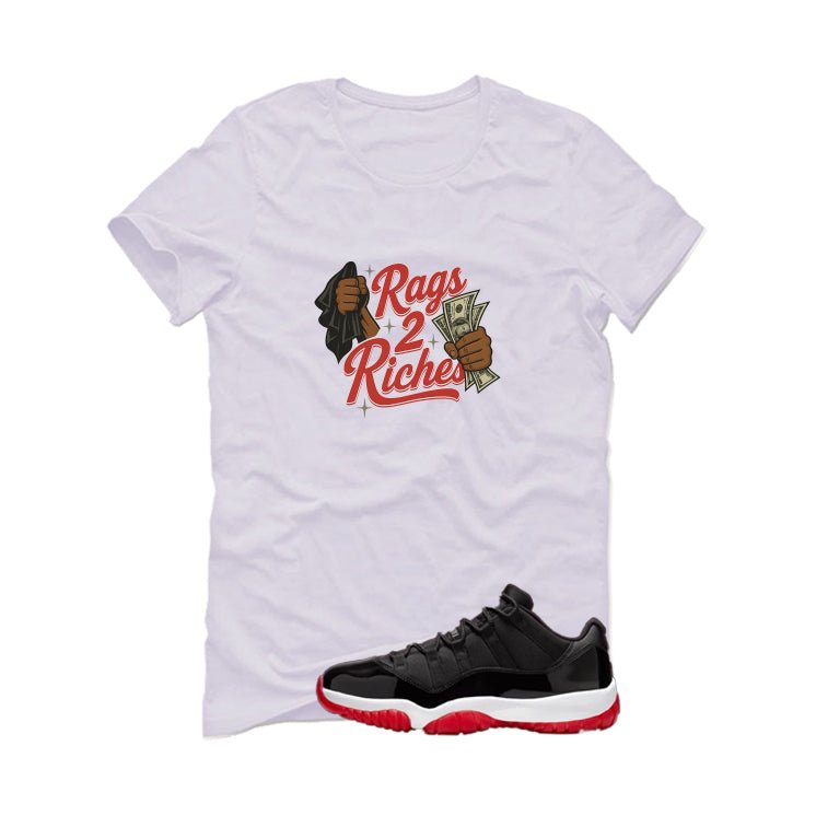Air Jordan 11 Low Bred White T-Shirt (rags 2 riches)| illcurrency