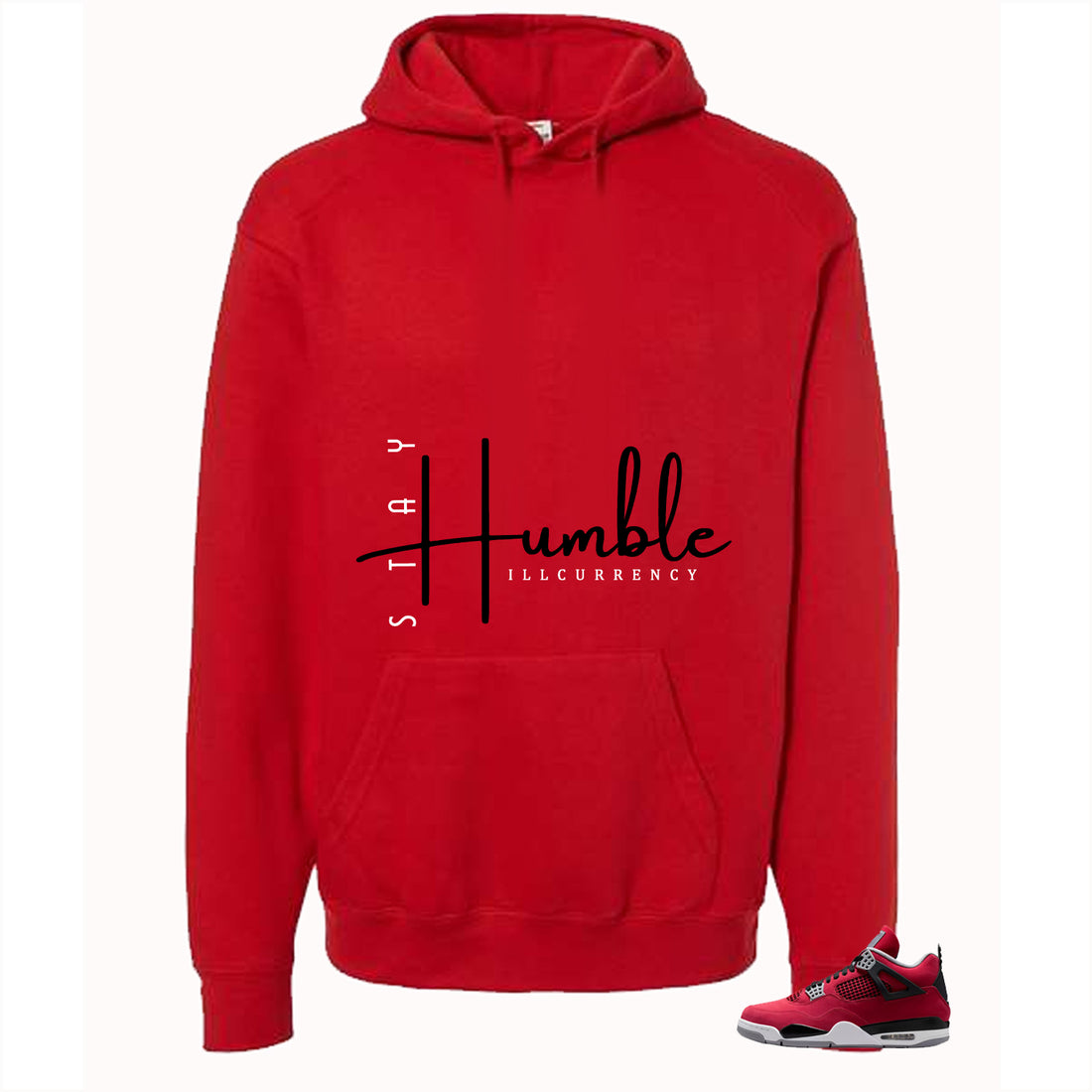 Air Jordan 4 Toro Bravo Matching T-Shirt, Sweatshirts, & Hoodies Red T-Shirt (Stay Humble)| illcurrency