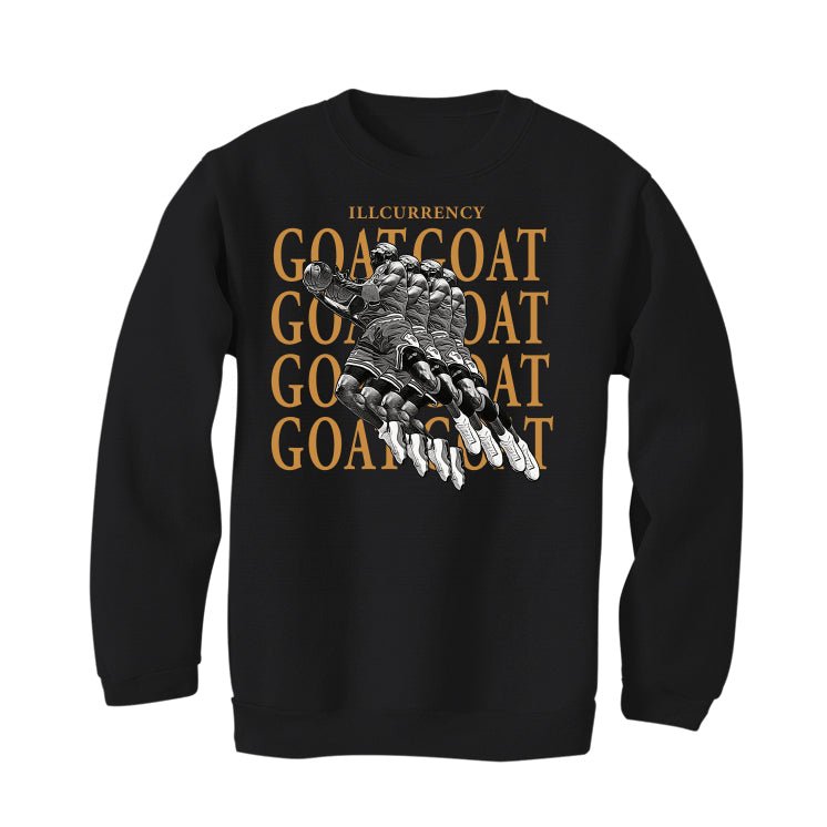 Air Jordan 13 “Wheat” | illcurrency Black T-Shirt (GOATED)