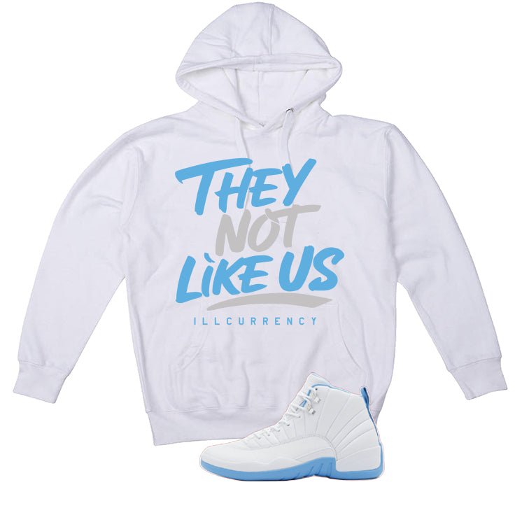 Air Jordan 12 Melo White T-Shirt (They not like us)| illcurrency
