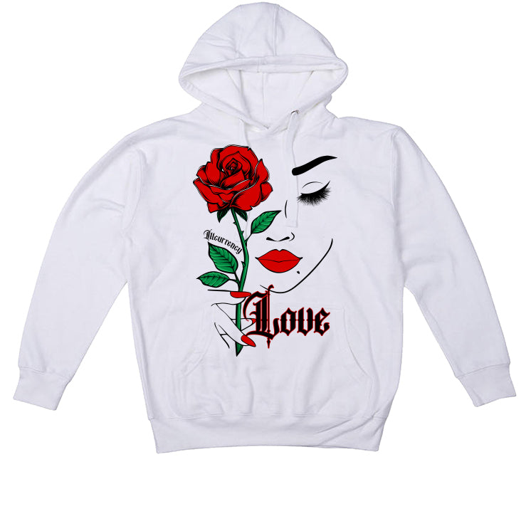 Air Jordan 4 Valentine’s Day (Sierra Red) Matching T-Shirt, Sweatshirts & Hoodies White T-Shirt (Love)| illcurrency