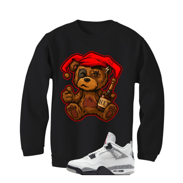 Air Jordan 4 White Cement Black T-Shirt (Teddy Henny)| illcurrency