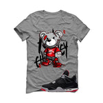 Air Jordan 4 Bred Matching T-Shirt Stitchez