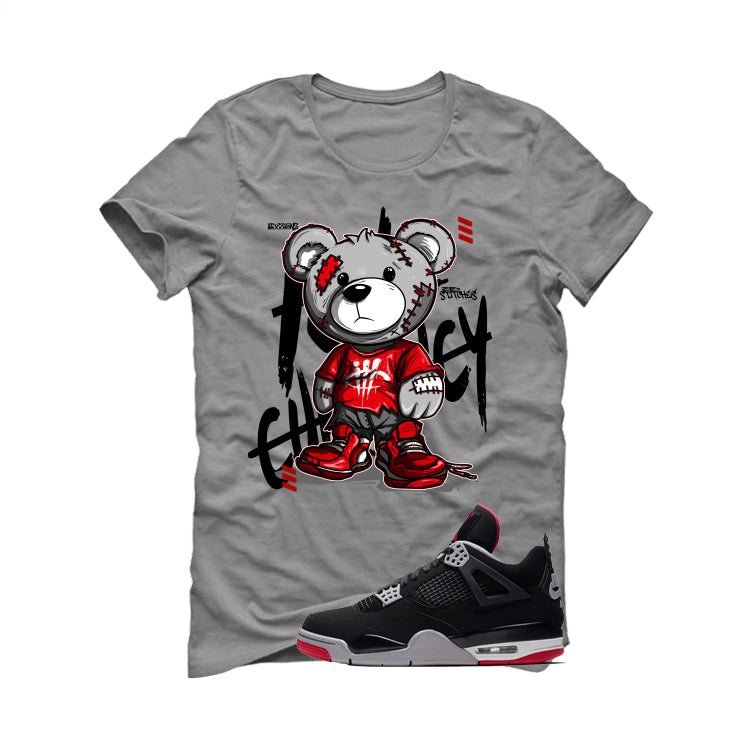 Air Jordan 4 Bred Matching T-Shirt Stitchez