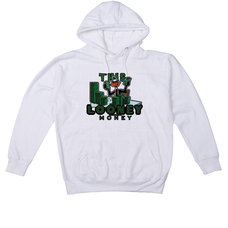 Nike Dunk Low Satin Green - White T-Shirt (Looney Money)