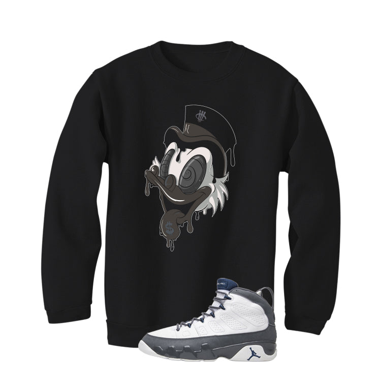 Air Jordan 9 Flint Grey Matching T-Shirt, Sweatshirts & Hoodies Black T-Shirt (Money Duck)| illcurrency