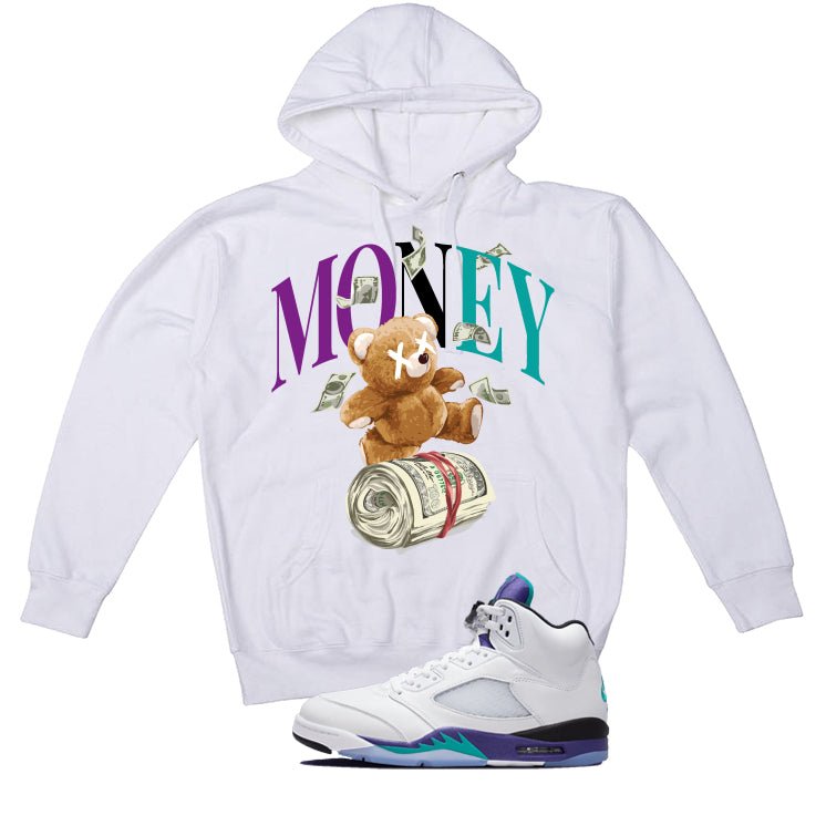 Air Jordan 5 OG Grape White T-Shirt (Money Bear Team)| illcurrency