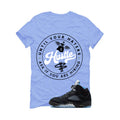 Air Jordan 5 Black/University Blue Matching T-Shirt Carolina Blue T-Shirt (Haters Catch Up)| illcurrency