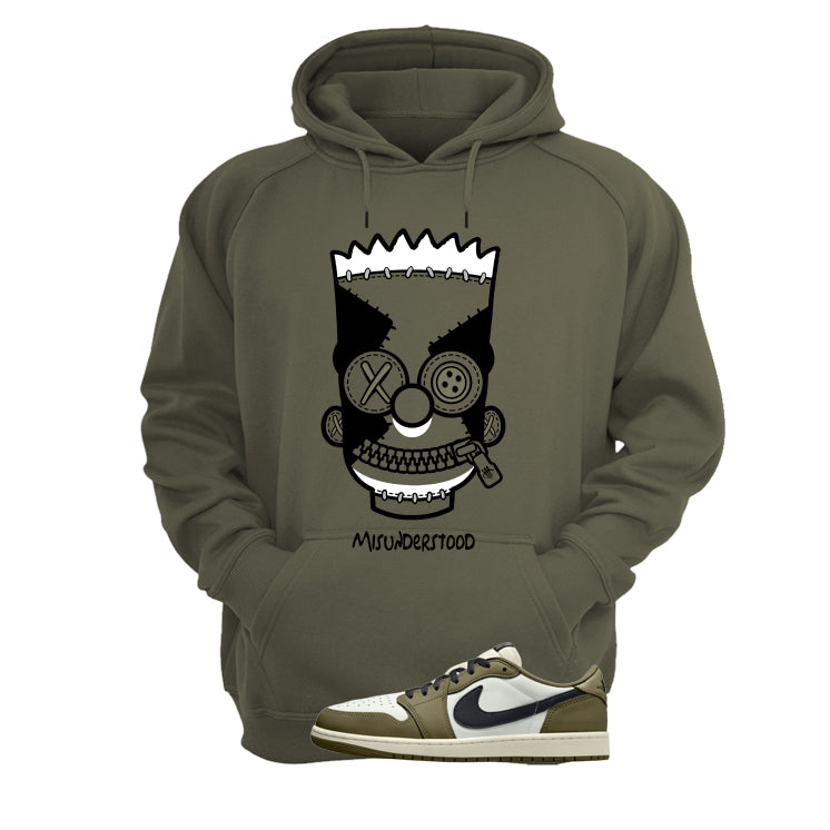 Air Jordan 1 Low OG Medium Olive Matching T-Shirt, Sweatshirts & Hoodies Military Green T-Shirt (Misunderstood)| illcurrency