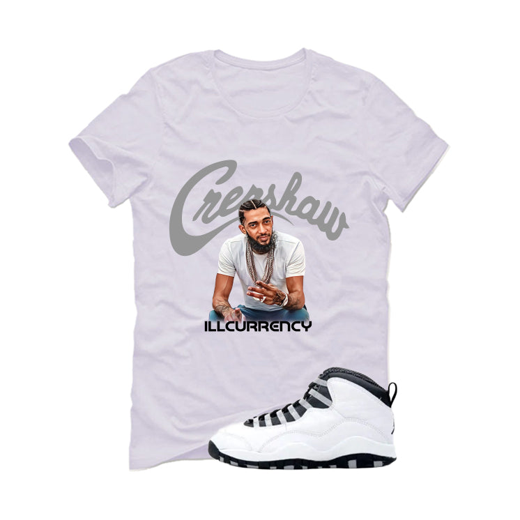 Air Jordan 10 OG Steel White T-Shirt (Crenshaw)| illcurrency
