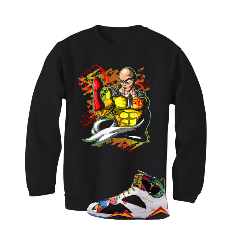 Air Jordan 7 Miro Matching T-Shirt Black T-Shirt (1 Punch)| illcurrency