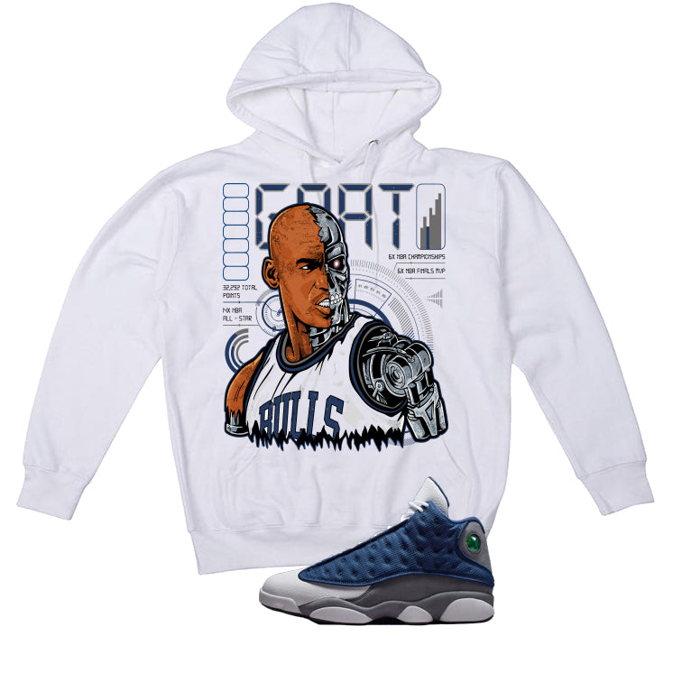 Air Jordan 13 Flint White T-Shirt (Jordan Robot)| illcurrency
