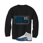 Air Jordan 12 French Blue Black T-Shirt (Me Vs Me)| illcurrency