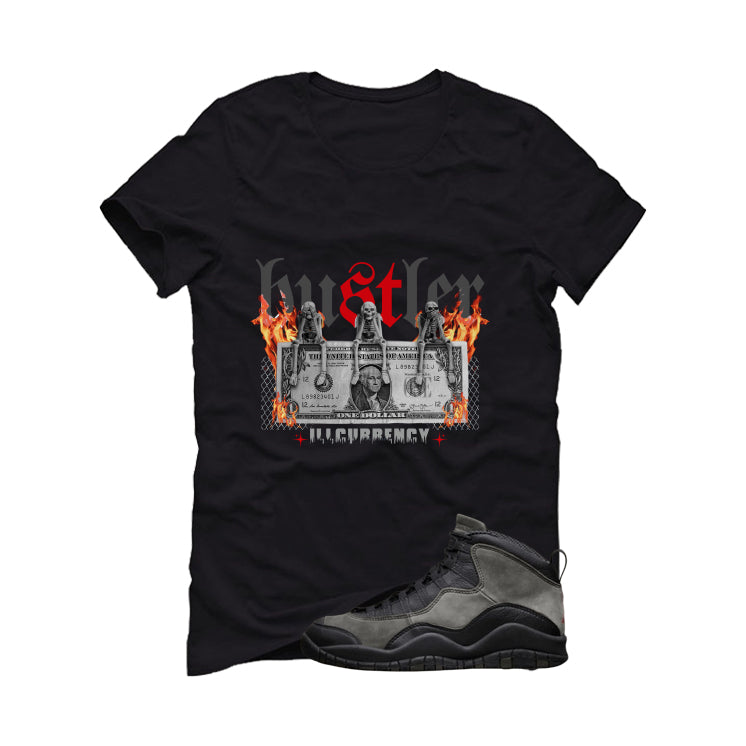 Air Jordan 10 Shadow Matching T-Shirt, Sweatshirts & Hoodies Black T-Shirt (See No Evil Hustler)| illcurrency