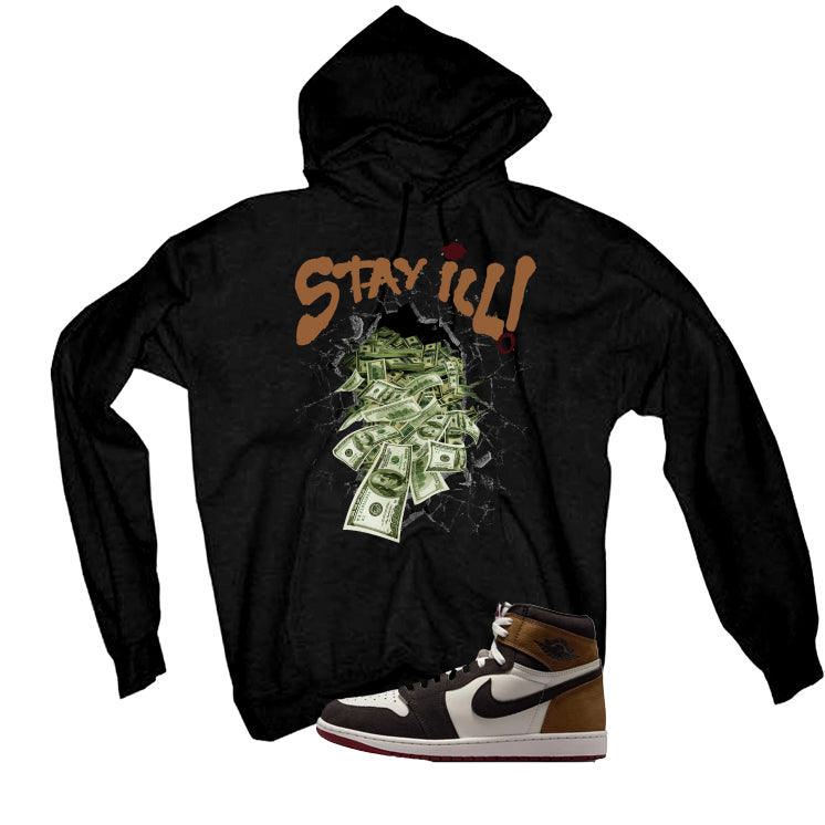 Air Jordan 1 High OG Love The Game Matching T-Shirt Black T-Shirt (Stay ill)| illcurrency