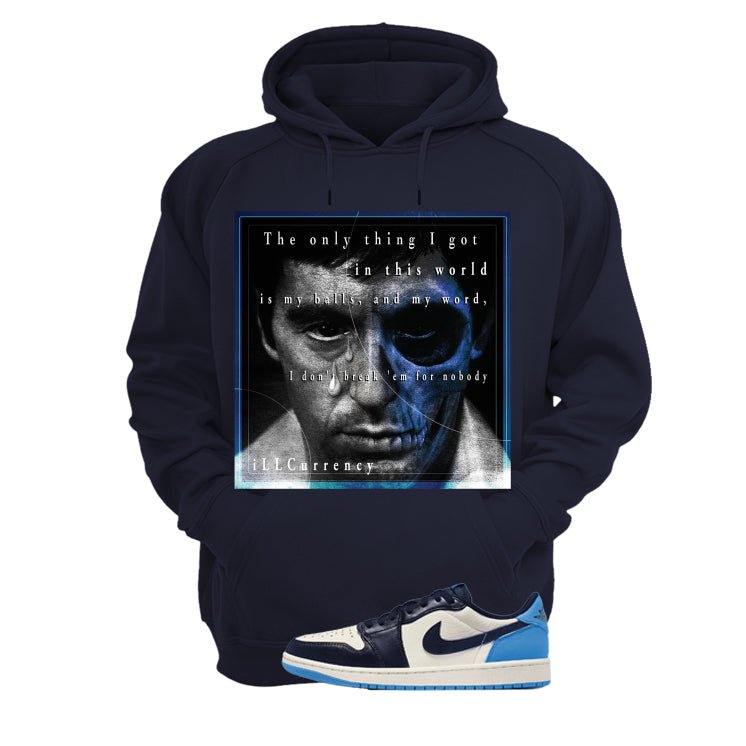 Nike Air Jordan 1 Low OG Obsidian Navy Blue T-Shirt (Pacino)| illcurrency