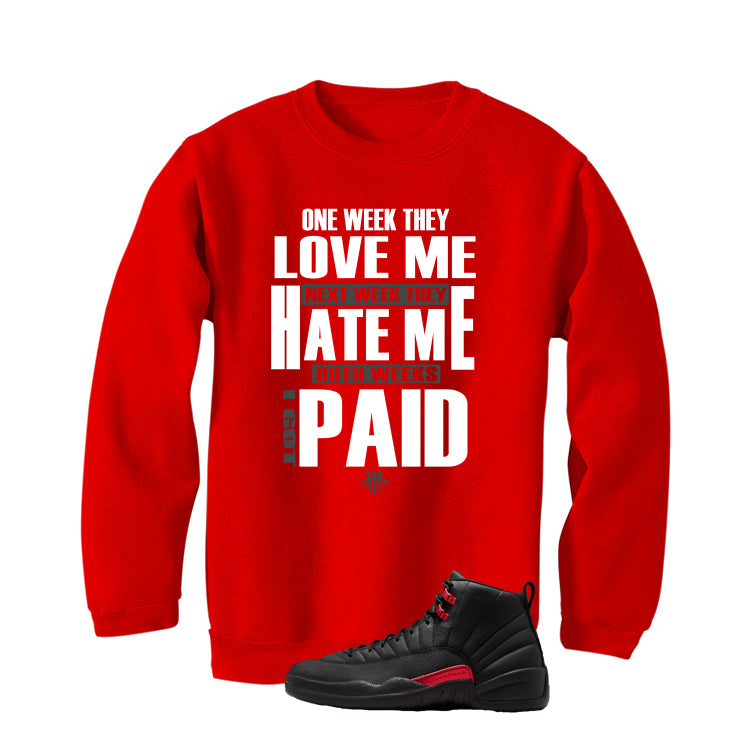 Air Jordan 12 Bloodline Matching T-Shirt, Sweatshirts, & Hoodies Red T-Shirt (Paid)| illcurrency