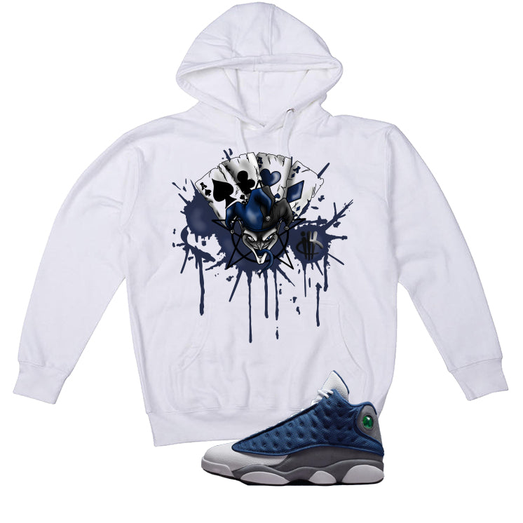 Air Jordan 13 Flint White T-Shirt (Joker Cards)| illcurrency