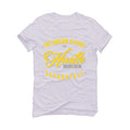 Air Jordan 11 Low WMNS “Yellow Snakeskin” White T-Shirt (The dream is free)