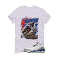 Air Jordan 3 True Blue Matching T-Shirt White T-Shirt (illcurrency motocross)| illcurrency