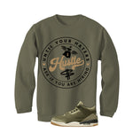 Air Jordan 3 Family Affair Matching T-Shirt, Sweatshirts & Hoodies Military Green T-Shirt (Haters Catch Up)| illcurrency