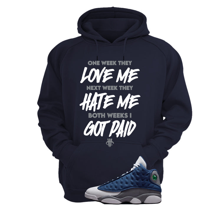 Air Jordan 13 Flint Navy Blue T-Shirt (Paid)| illcurrency