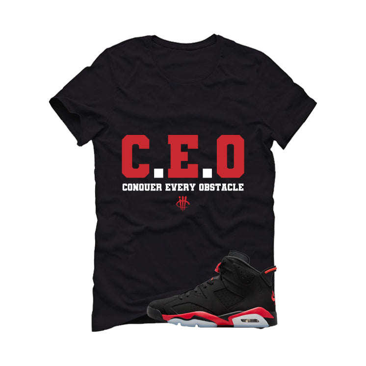 Air Jordan 6 Reverse Infrared Matching T-Shirt, Sweatshirts & Hoodies Black T-Shirt (Ceo)| illcurrency