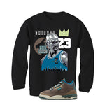 Air Jordan 3 GS We Outside Matching T-Shirt, Sweatshirts & Hoodies Black T-Shirt (The Goat)| illcurrency