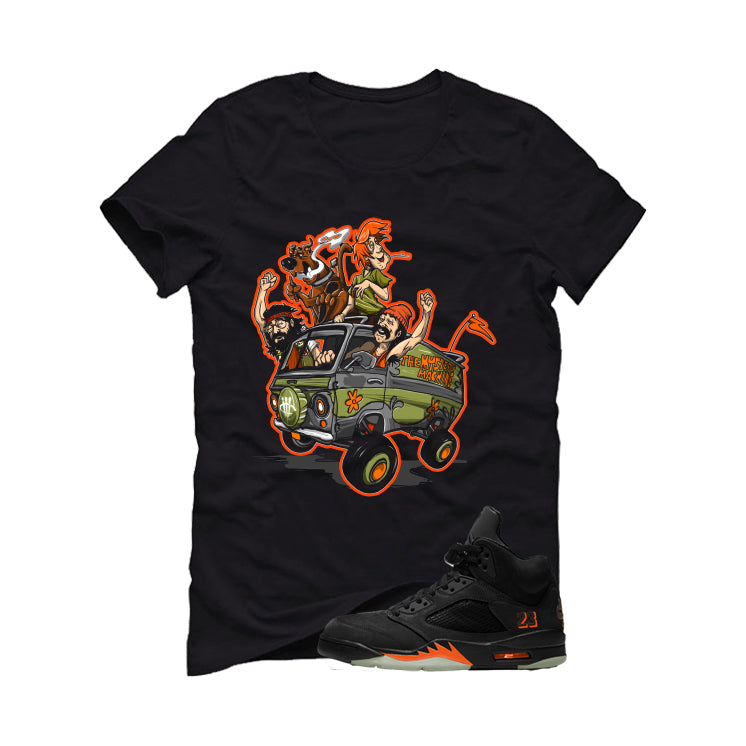 Air Jordan 5 Halloween Matching T-Shirt Up in smoke