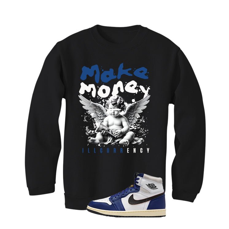 Air Jordan 1 Rare Air Deep Royal Blue Black T-Shirt (Make Money)| illcurrency