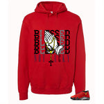 Air Jordan 14 Ferrari Red T-Shirt (Blessed not lucky)| illcurrency