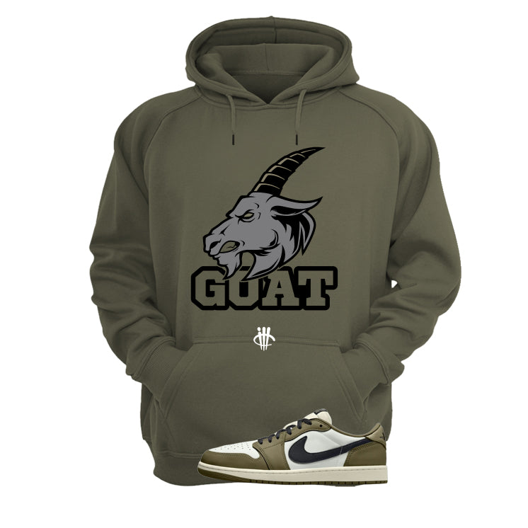 Air Jordan 1 Low OG Medium Olive Matching T-Shirt, Sweatshirts & Hoodies Military Green T-Shirt (Goat)| illcurrency