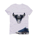 Air Jordan 13 Flint White T-Shirt (Bulls Head Kicks)| illcurrency
