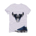 Air Jordan 13 Flint White T-Shirt (Bulls Head Kicks)| illcurrency
