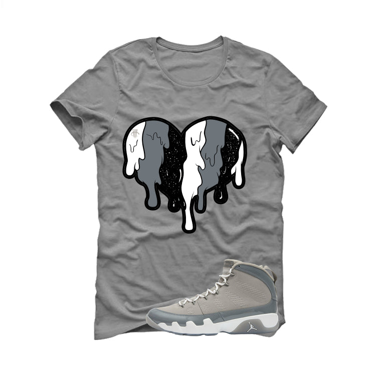 Air Jordan 9 Cool Grey Grey T-Shirt (Heart)| illcurrency