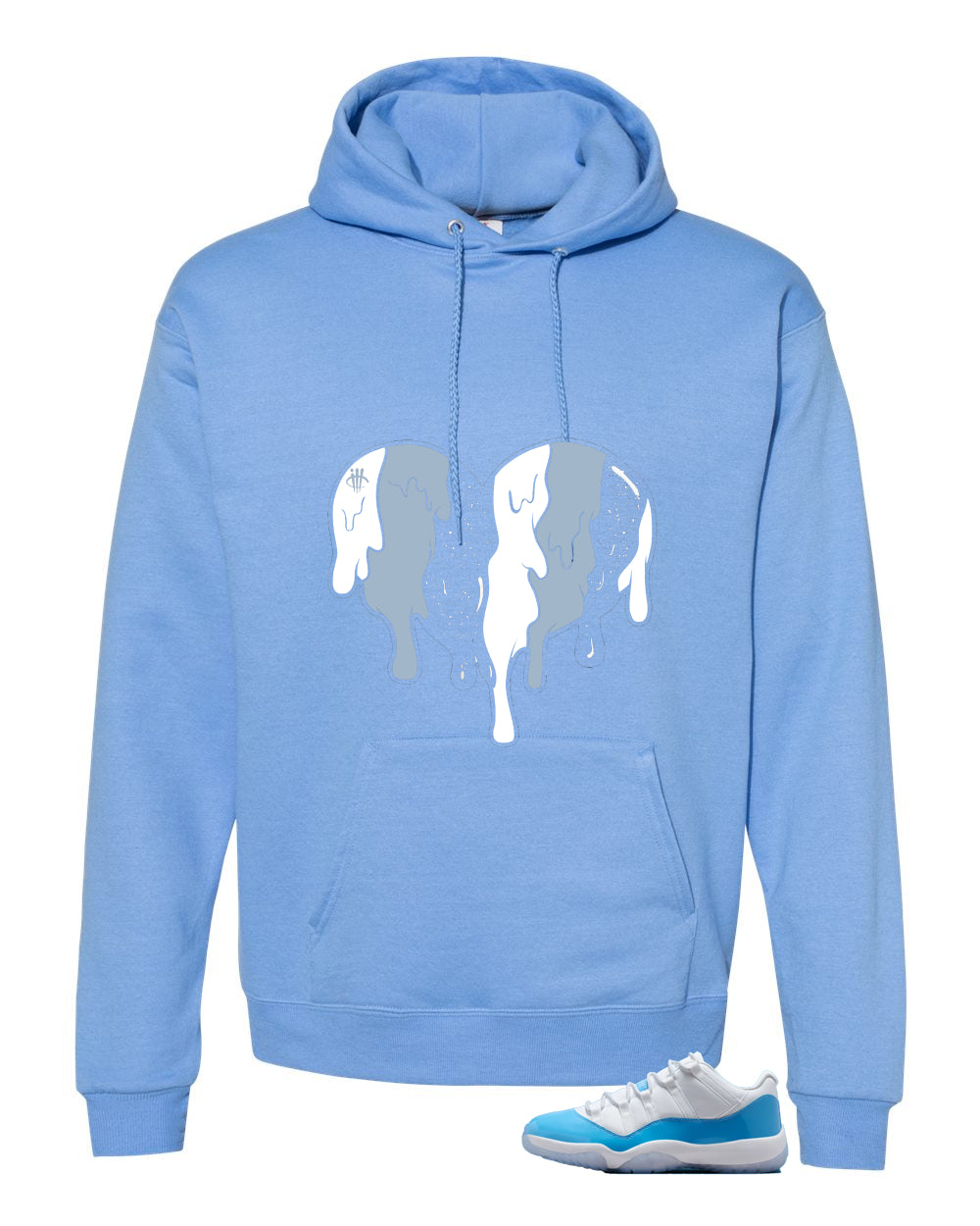 Air Jordan 11 Low University Blue Matching T-Shirt, Sweatshirts & Hoodies Carolina Blue T-Shirt (Heart)| illcurrency