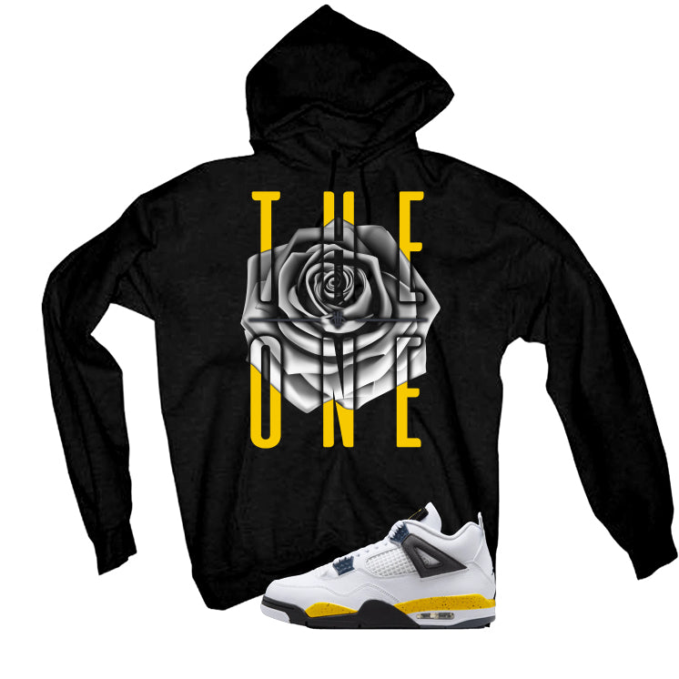 Air Jordan 4 Tour Yellow Matching T-Shirt Black T-Shirt (The One)| illcurrency