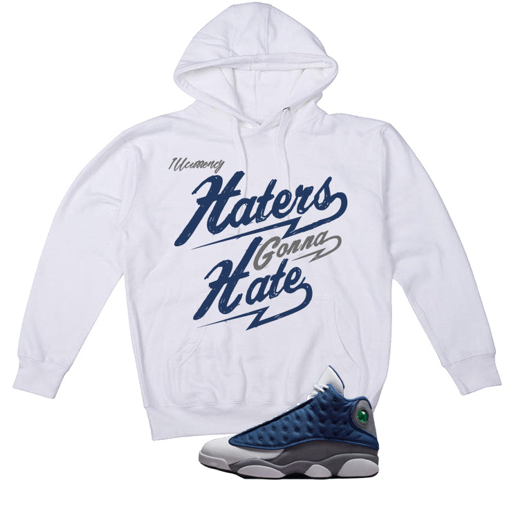 Air Jordan 13 Flint White T-Shirt (Haters gonna hate)| illcurrency
