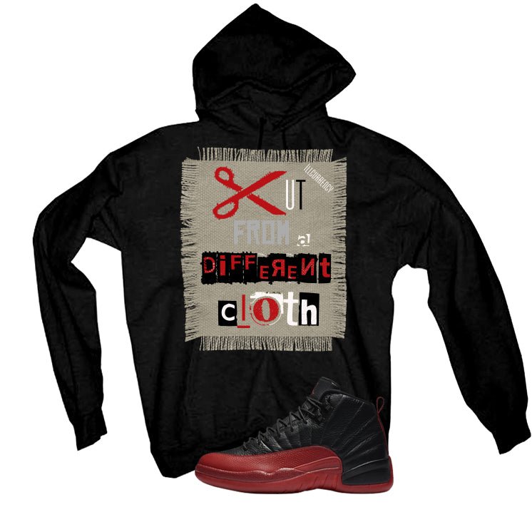 Air Jordan 12 Flu Game 2025 Black T-Shirt (Cut from a different cloth)| illcurrency