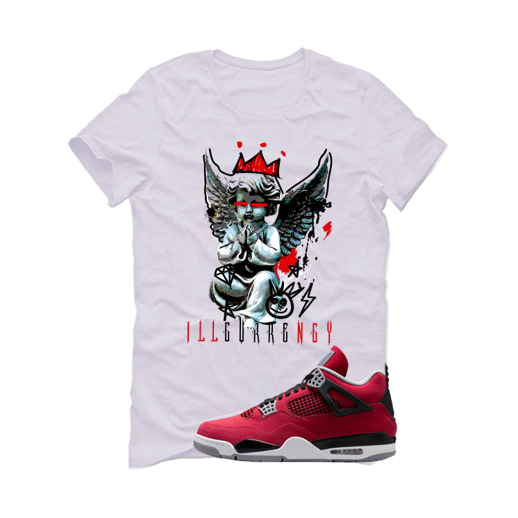 Air Jordan 4 Toro Bravo Matching T-Shirt, Sweatshirts, & Hoodies White T-Shirt (Graffiti Angel)| illcurrency