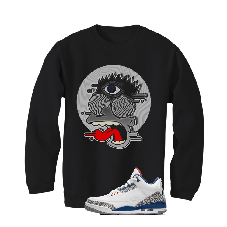 Air Jordan 3 True Blue Matching T-Shirt Black T-Shirt (Blinded)| illcurrency