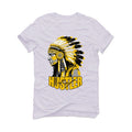 Air Jordan 1 High OG “Yellow Ochre” | illcurrency White T-Shirt (Chief Hustler)